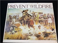1980’s Bronc to Breakfast Prevent Wildfire Poster