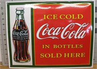 Coca-Cola enamelware sign