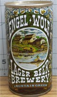Engel-wolf lager beer brewery vintage beer can