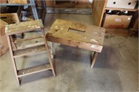 Wood Step Stool and Ladder