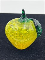 Pear shaped paperweight art glass