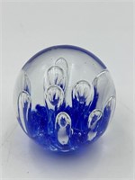 WATER DROPS W/ BLUE PAPERWEIGHT