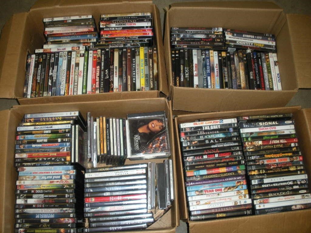 4 Boxes of DVD's