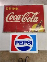 Coca-Cola & Pepsi sign