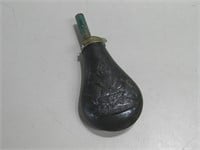 8" Antique Black Powder Horn Shown