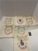 Embroidered Dish Cloths