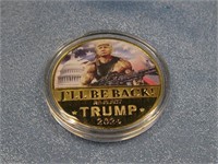 Trump I'll Be Back Rambo Coin