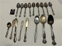 Victorian Rose Rogers & Sons IS Spoons & Misc