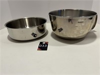 Large Stainless Measuring Bowl & Misc