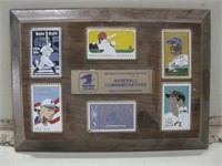 7"x 5" Baseball Commemorative Stamp Plaque