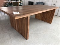 Heavy wood patio table