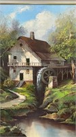 Old Mill Water Wheel House by William Schatz