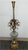 Hollywood Regency Torchiere Chandelier Lamp