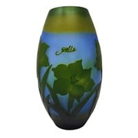 Romanian GALLE Art Nouveau Art Glass Vase