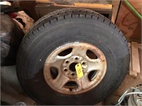 265/75-16LT tire on 6 bolt Chevy rim