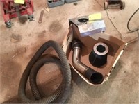 Air cleaner set up and exhaust hose