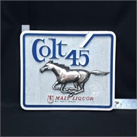 Colt 45 Malt Liquor Sign 18W X 15H