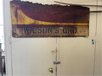 Antique Wilson’s Grocery Sign
