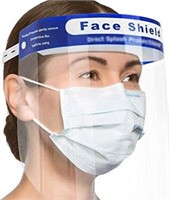 400 Logistic Disposable Clear Poly Face Shield