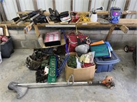 Weedeater, Welding Helment, Tool Belts, Misc Tools