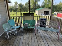 Outdoor Chairs & Benches, Shovels, Pry Bar