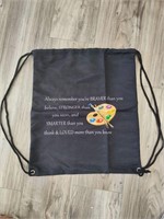 ($20) Drawstring Bag Back Sack, (Artist Braver)