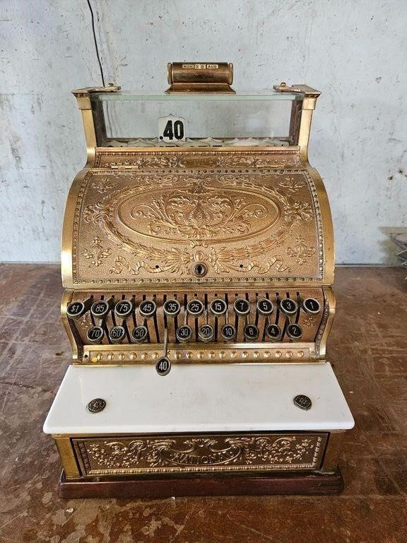 Vintage 1900's National cash register