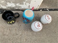 Ceramic mugs, shakers