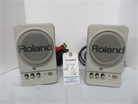 2-Roland MA-12C Stereo Micro Monitor Speakers (Pai