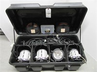 Film Gear Light Kit-2-650W w/Barndoors, 1-1000W, 1