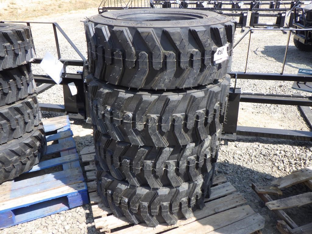 12-16.5 Skid Steer Tires (Qty 4)