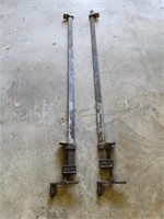 Vintage Steel adjustable 53 in wood clamps