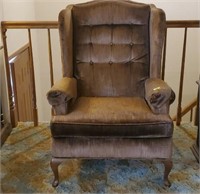 Wingback easy chair