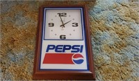 Pepsi battery operated wall clock