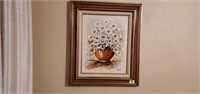 Vintage daisy painting