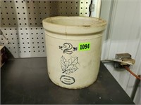 Western 2 gallon stoneware crock