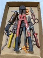 Bolts cutter, scissors tin snips & more