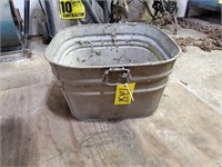 Galvanized square wash tub