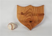 Wall Plaque For Baseball Bat, Ball & Cap