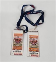 Indians Lanyards W/ Final Game Of Century Tickets