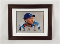 Framed Tiger Woods Art Print By Ferguson
