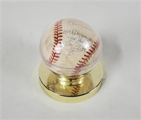 Mlb Indians Team Signed Baseball, Early 90's