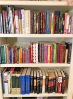 Books on 3) shelves
