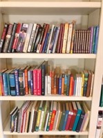 Books on 3) shelves