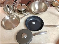 Stainless bowl & misc. cookware