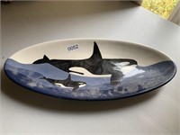 Orca Whale Platter (living room)