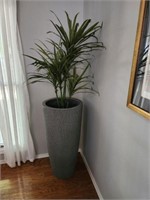 Large Floor Vase w/ Faux Greenery