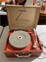 Vintage Silverstone 4 Speed Record Player -