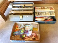 2) Tackle boxes & box of fishing items
