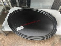 (2) LARGE OVAL SERVING TRAY